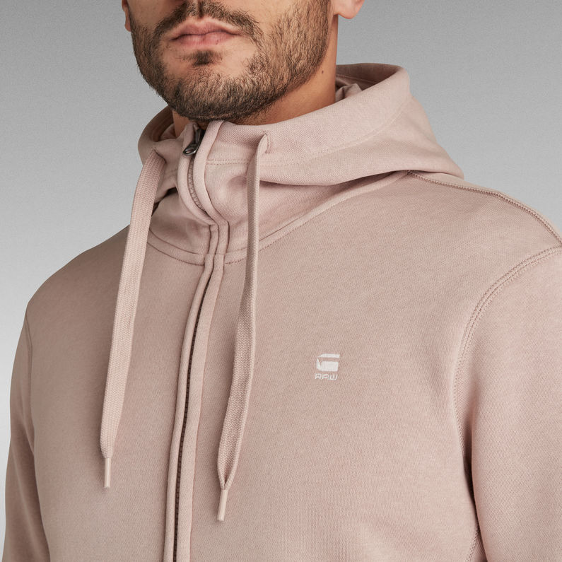 G-Star RAW® Premium Core Hooded Zip Sweatshirt Pink