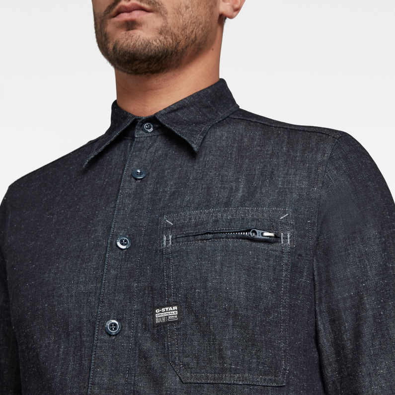 G-Star RAW® Zip Pocket Slim Shirt Dark blue