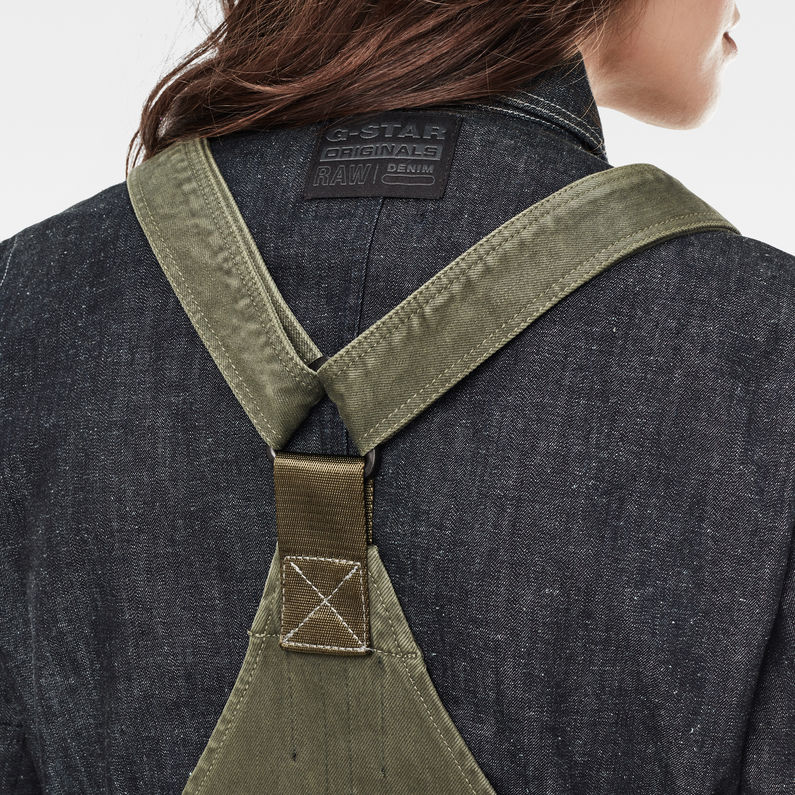 G-Star RAW® Slim Dungaree Green detail shot