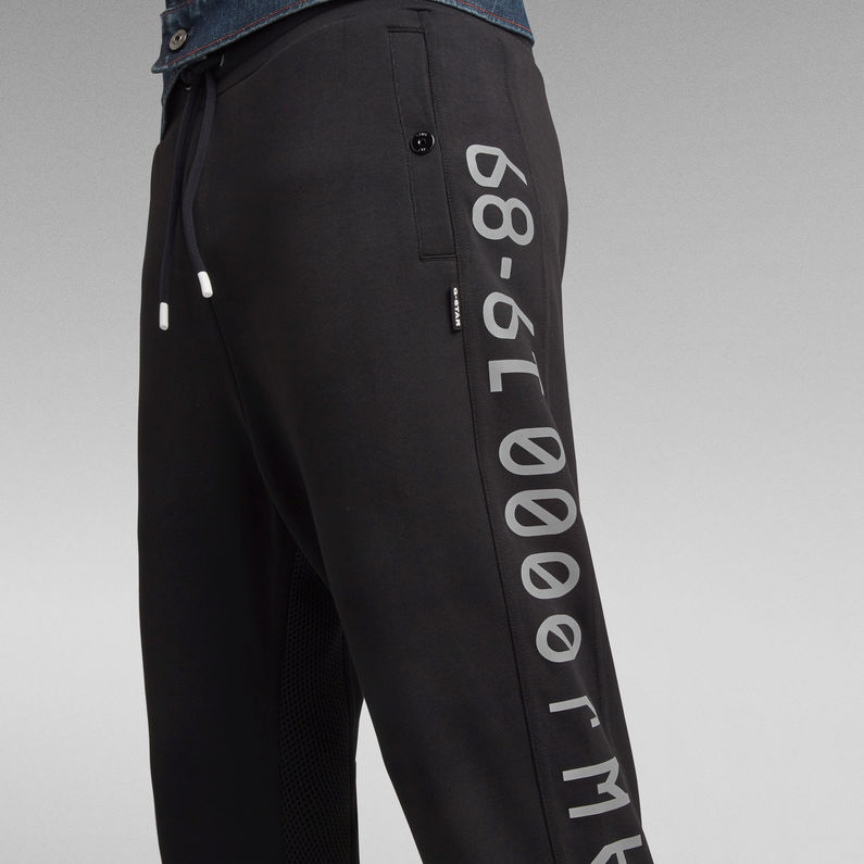G-Star RAW® Moto Mixed Mesh Sweatpants Zwart