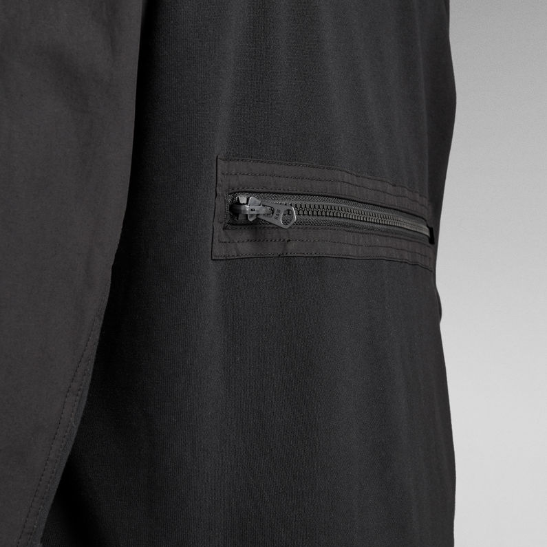 G-STAR® Mixed Woven Baseball Zip Through Sweatshirt Schwarz