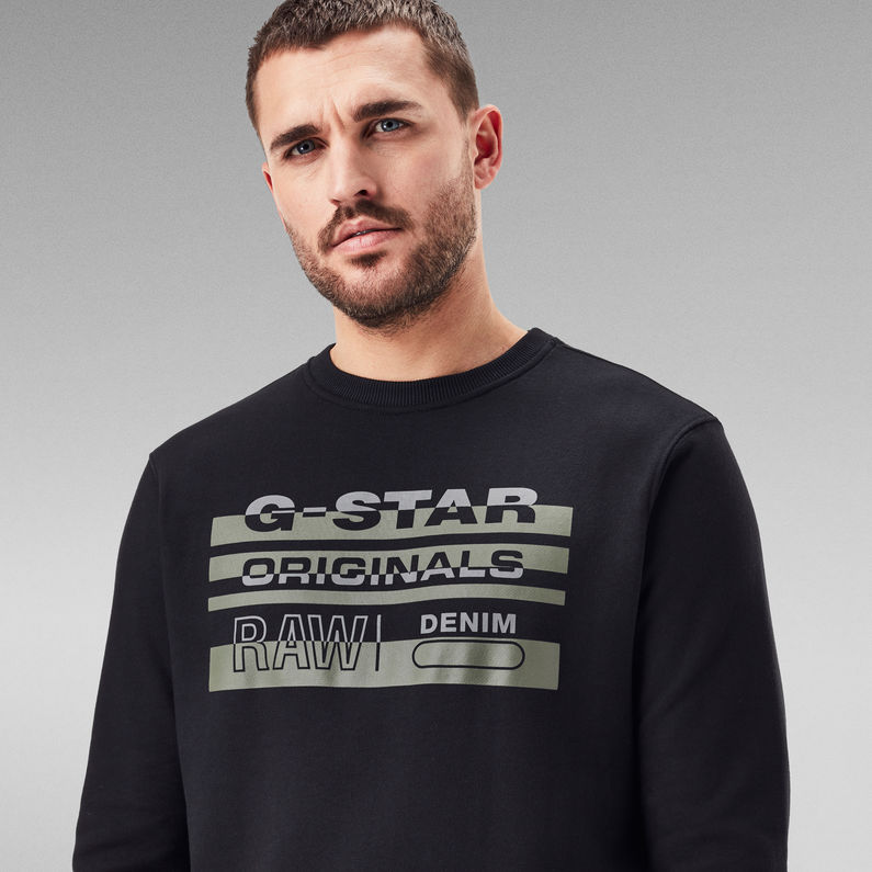 G-Star RAW® Originals Sweatshirt Schwarz