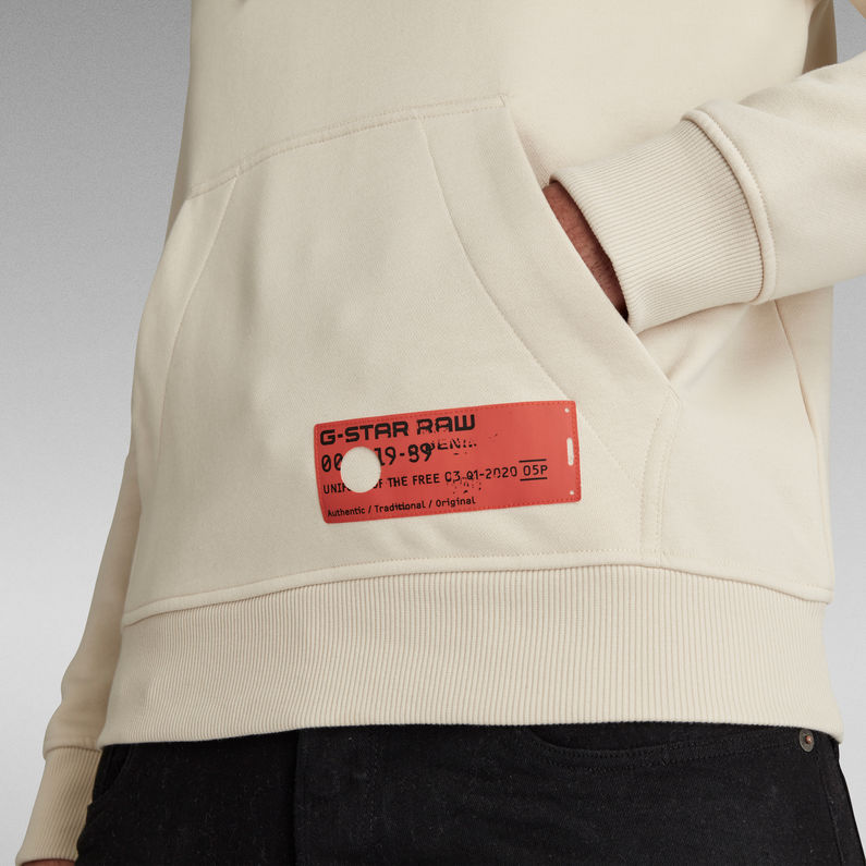 G-Star RAW® Pull G-Star Hooded Beige