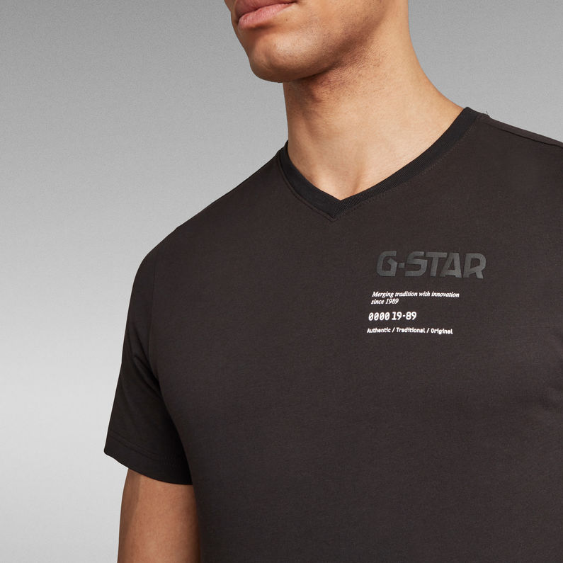 G-Star RAW® Camiseta G-Star Chest Graphic Negro