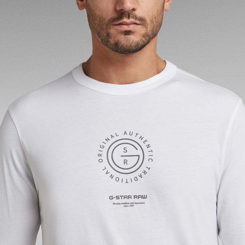 G-Star RAW® T-shirt G-Star Reflective Multi Graphic Blanc
