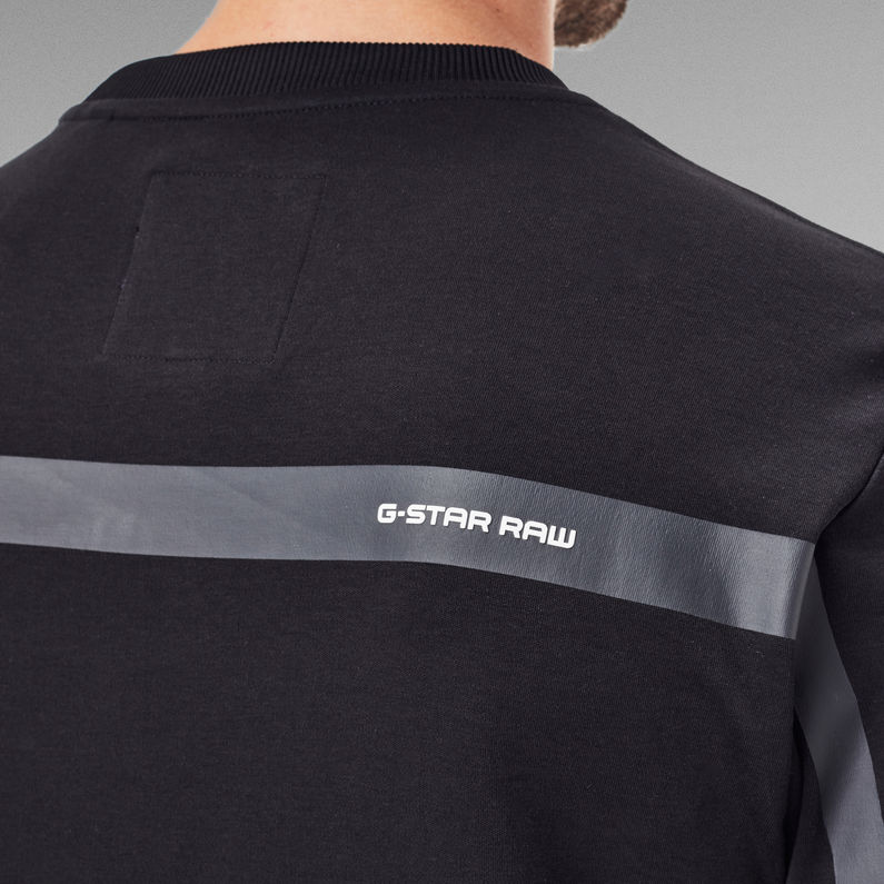G-Star RAW® Box Logo Pocket Tweater Black