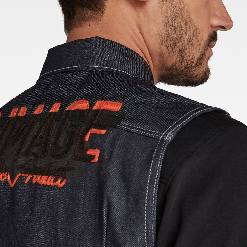 G-Star RAW® Arc Artwork Jacket Dark blue detail shot