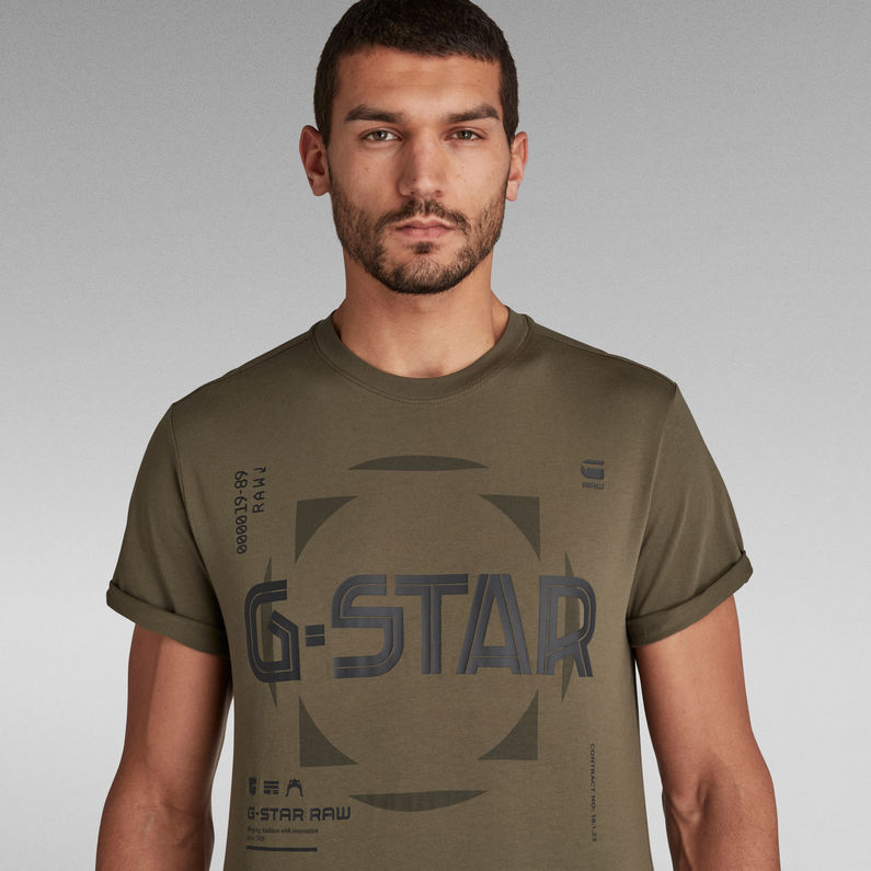 G-Star RAW® T-shirt Lash Graphic Vert