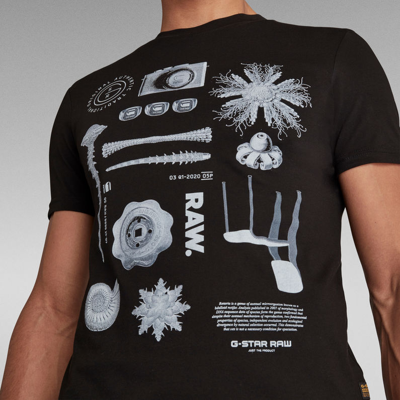 G-Star RAW® Object Raw. T-shirt Slim Noir