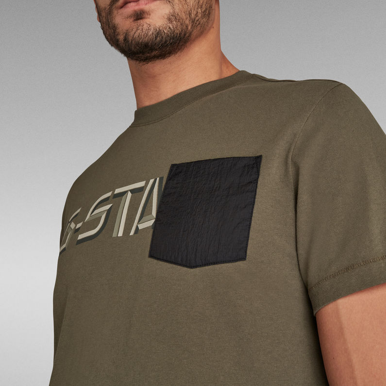 G-STAR® Camiseta Ripstop Pocket Graphic Verde