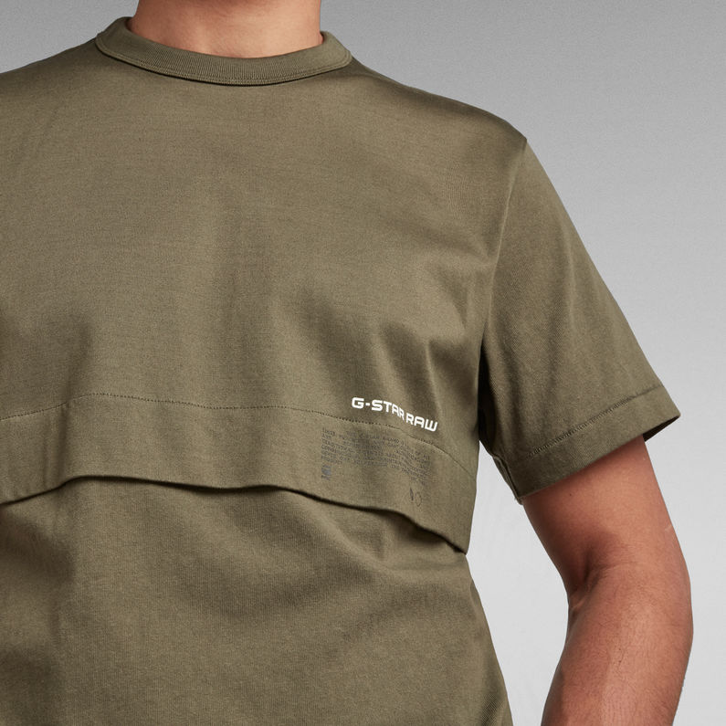 G-Star RAW® Mercerized C&S Loose T-Shirt Grün