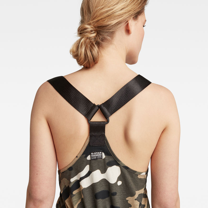G-Star RAW® A-Line Dungaree Camo Dress Multi color