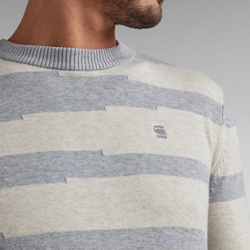 G-Star RAW® Pull Broken Stripe Knitted Multi couleur