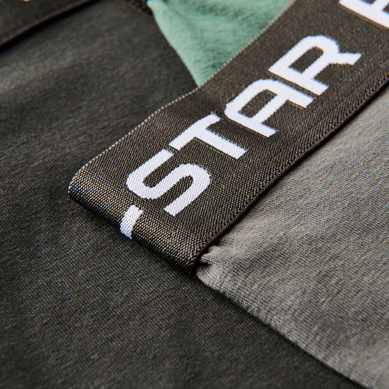 G-Star RAW® Classic Trunks 3-Pack Vert fabric shot