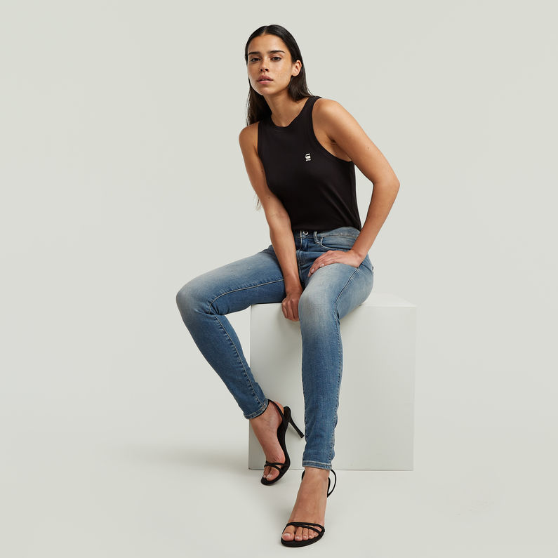 G-Star RAW® Midge Zip Mid Skinny Jeans Medium blue