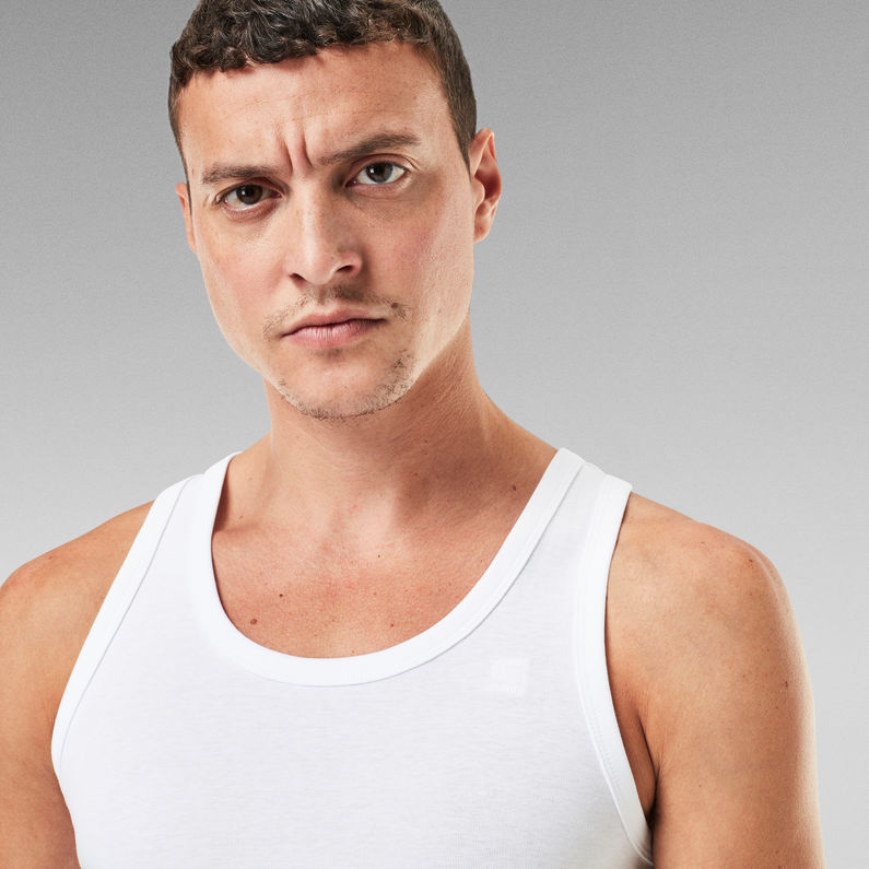G-Star RAW® Basic Tanktop 2-Pack Blanc