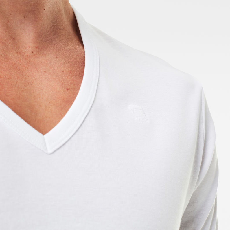 G-Star RAW® Basic V-Neck T-Shirt 2-Pack White