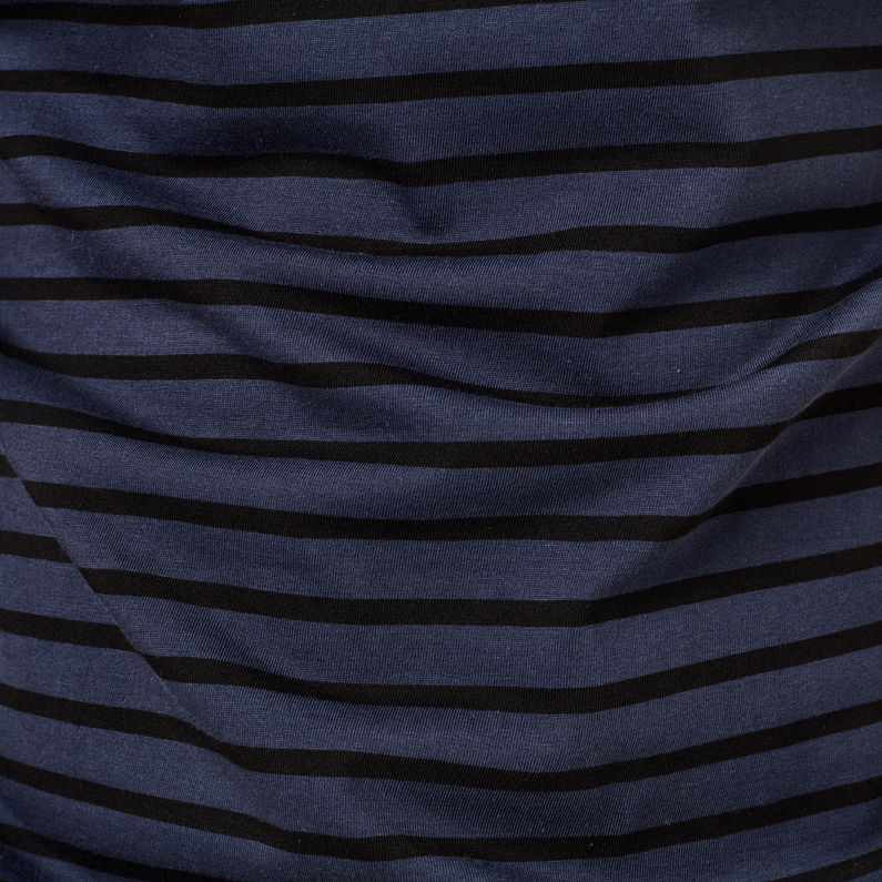 G-Star RAW® T-shirt Korpaz Stripe Graphic Slim Bleu foncé