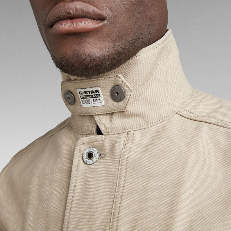 G-STAR® Short Biker Overshirt Beige