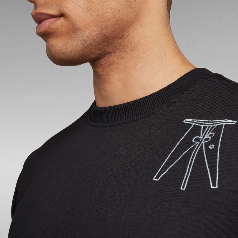 G-STAR® Object Graphic Sweater Black
