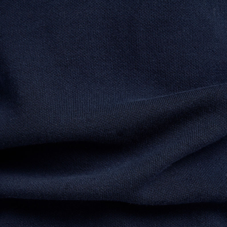 G-Star RAW® Pull Sleeve Pocket Half Zip Knitted Bleu foncé