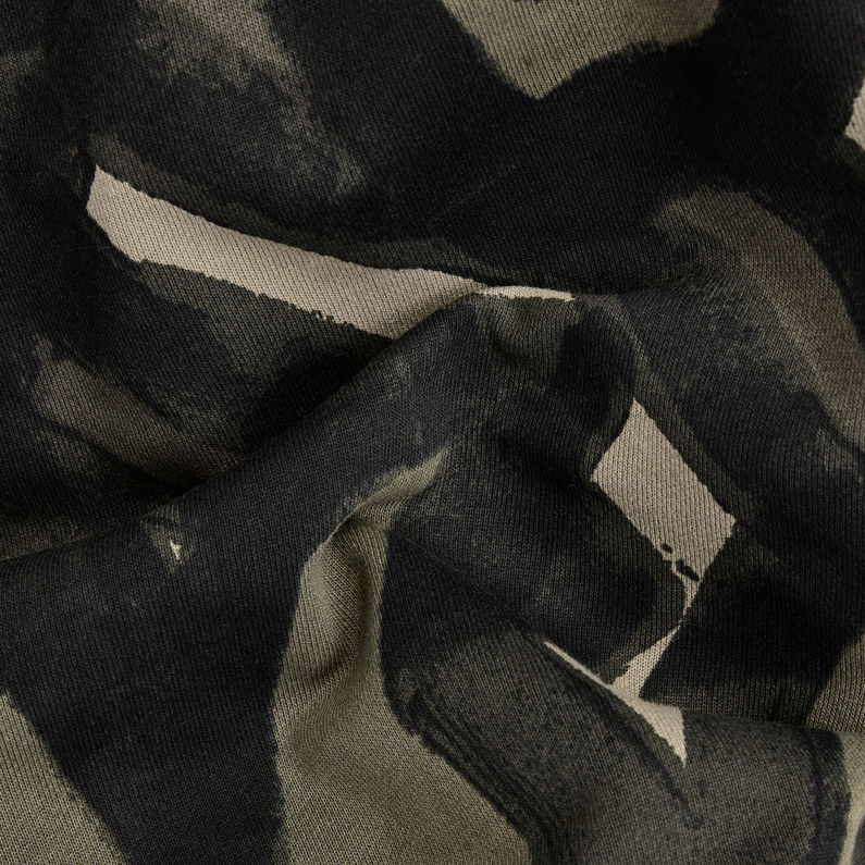 G-Star RAW® Brush Stroke Allover Hooded Sweater Multi color fabric shot