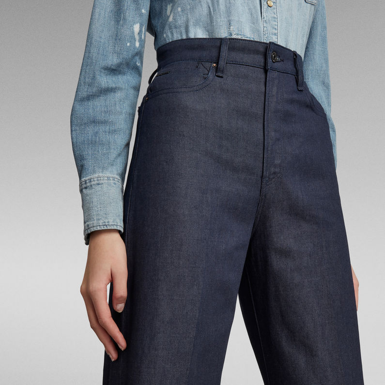 G-STAR® Jean Deck Ultra High Wide Leg Bleu foncé