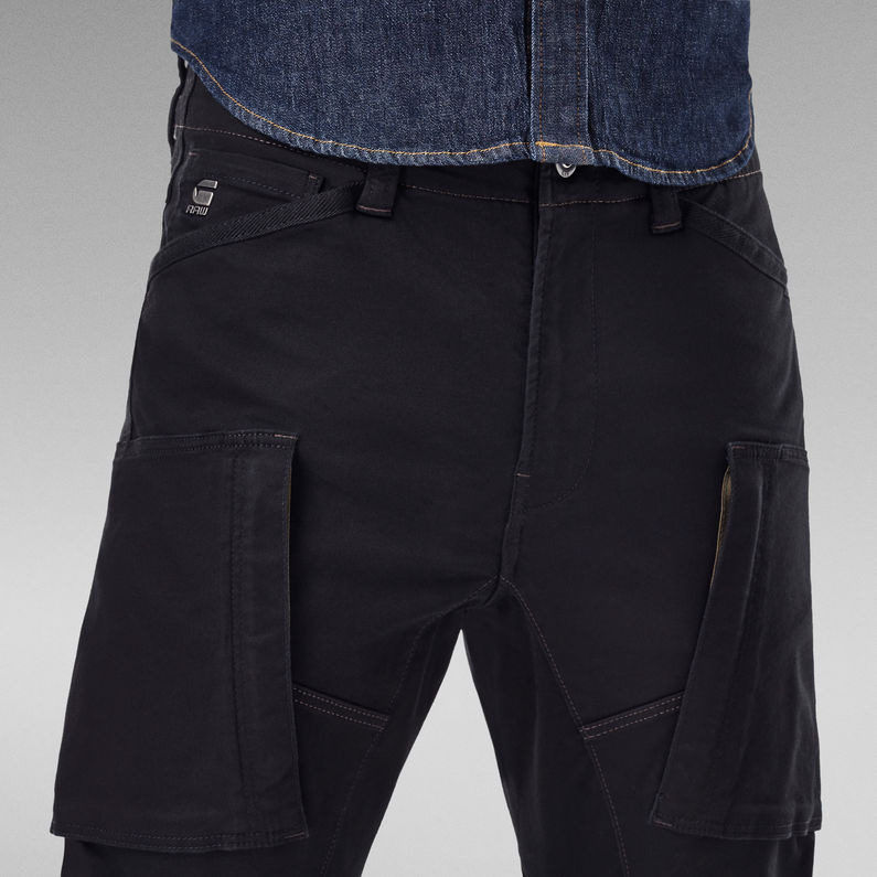 G-Star RAW® Pantalones Zip Pocket 3D Skinny Cargo Negro