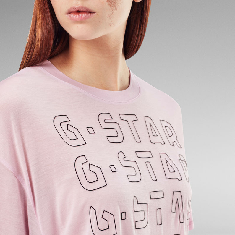 G-Star RAW® T-shirt Sheer Faded Graphic Violet
