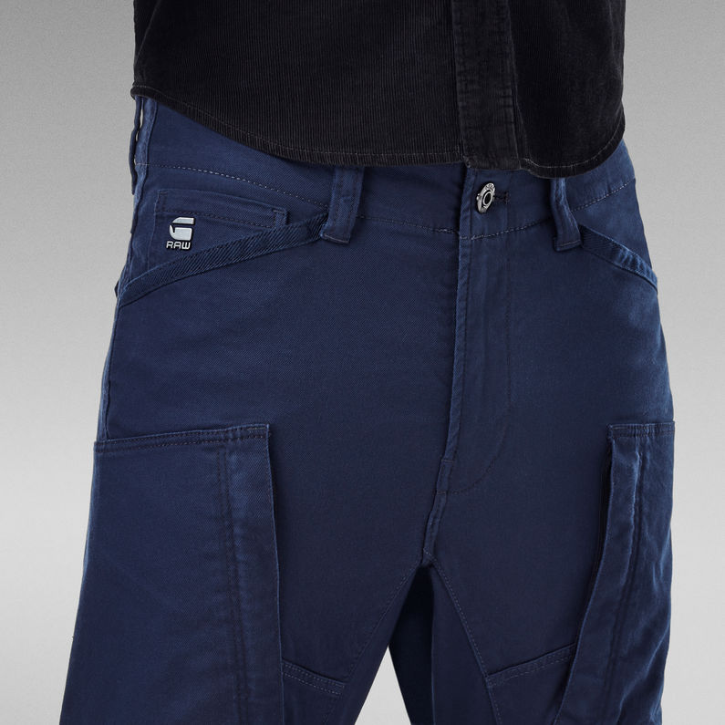 G-STAR® Pantalones Zip Pocket 3D Skinny Cargo Azul oscuro