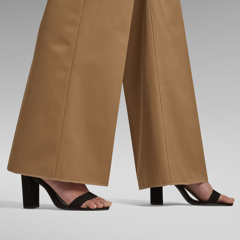 G-STAR® Deck Ultra High Wide Leg Pants Groen