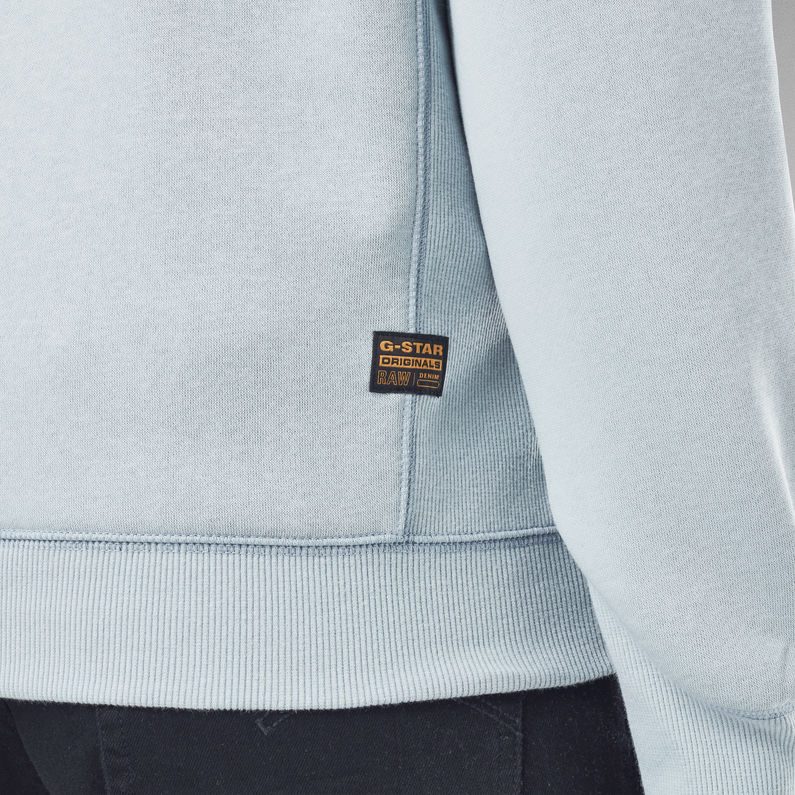 Premium Core Hooded Zip Sweater | Medium blue | G-Star RAW®