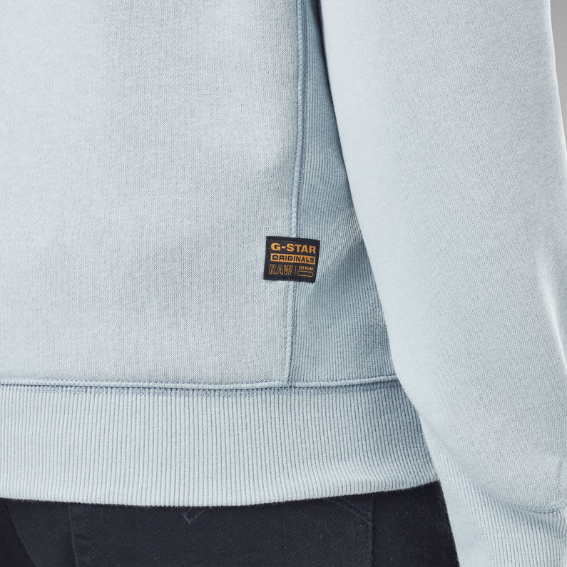 G-Star RAW® Sweat à capuche zippé Premium Core Bleu moyen