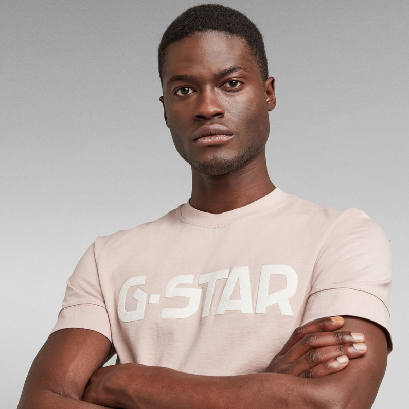 G-STAR® T-shirt Originals Logo Pink
