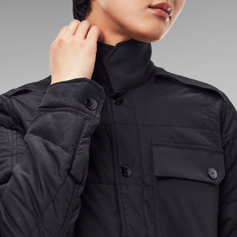 G-Star RAW® Quilted overshirt wmn Negro