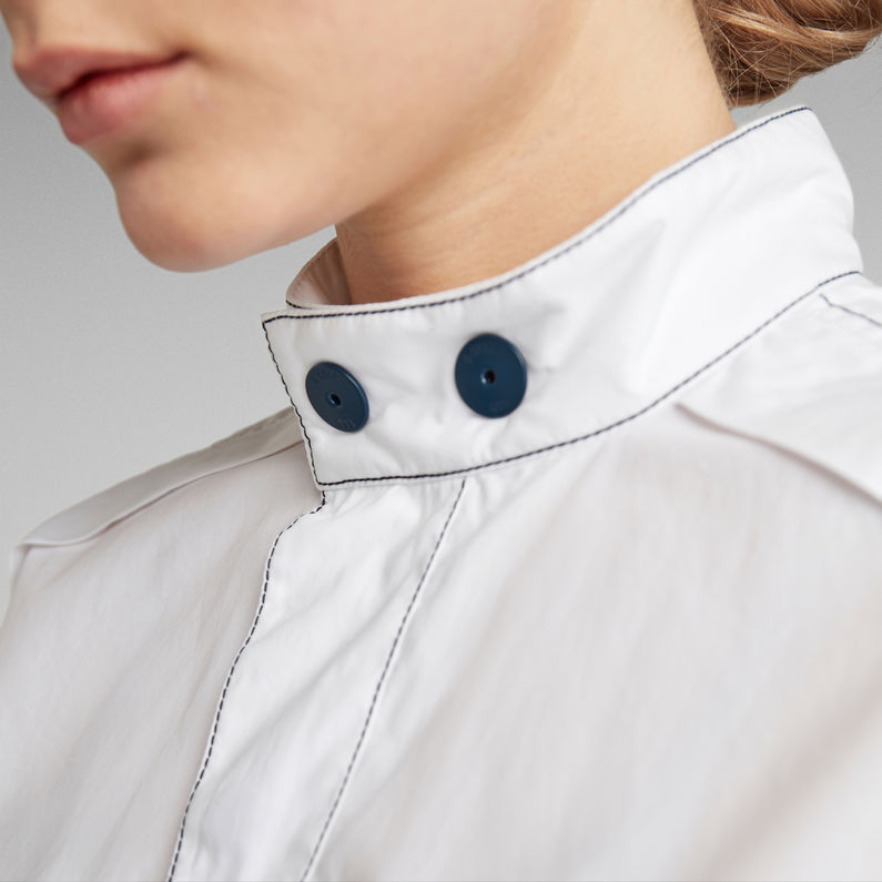 G-STAR® Swedish collar shirt wmn s\s White