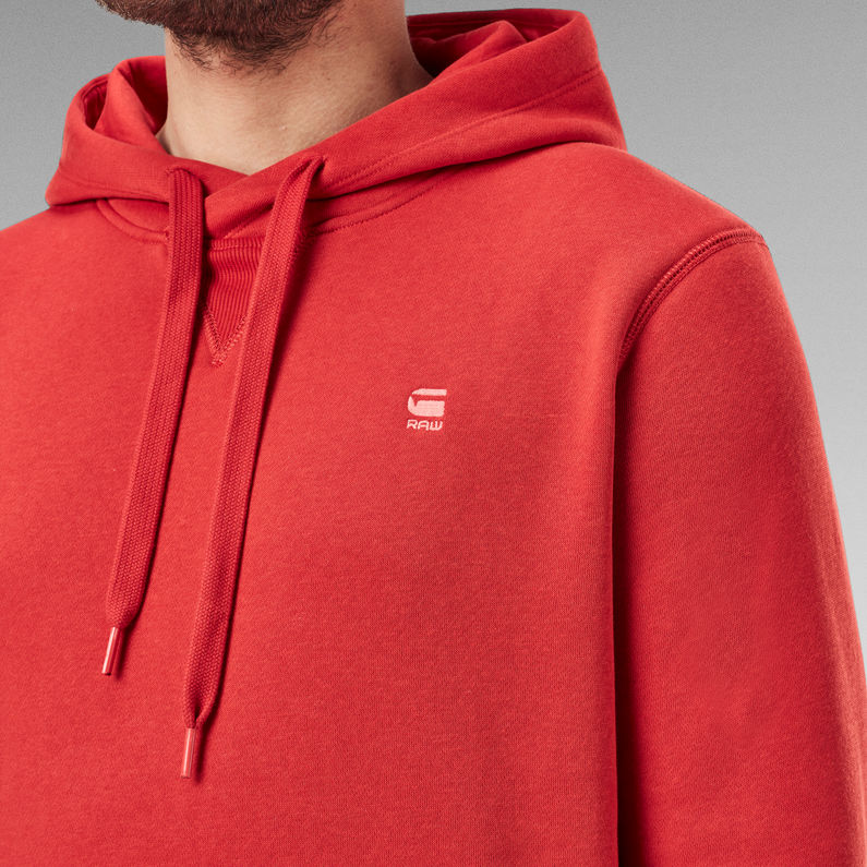 Premium Core Hooded Sweater | Red | G-Star RAW® SG
