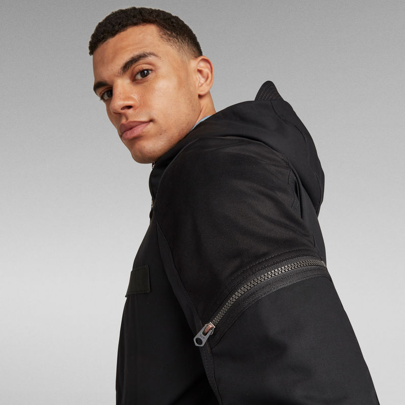 Batt Hooded Overshirt | Black | G-Star RAW® US