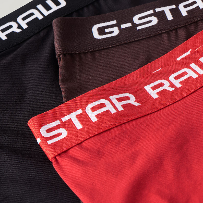 G-Star RAW® Klassische Boxershorts Kleur 3-Pack Rood