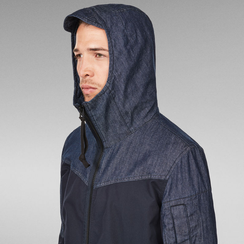 G-Star RAW® Batt Hooded Overshirt Dark blue