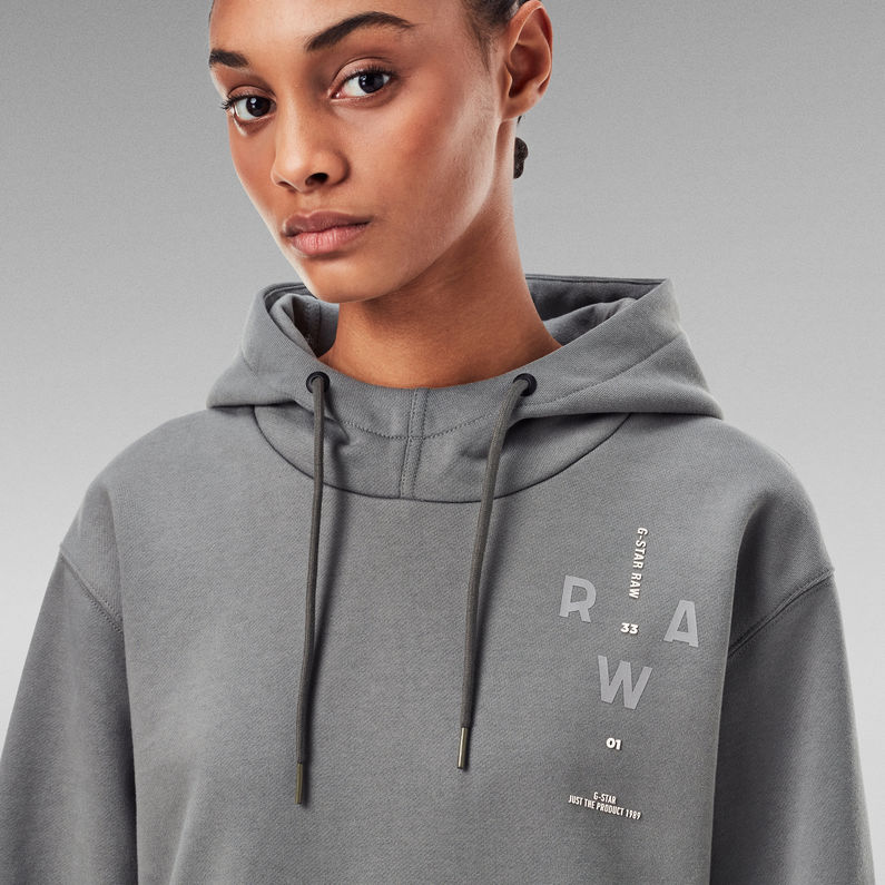 G-STAR® Graphic Hooded Sweater Grau