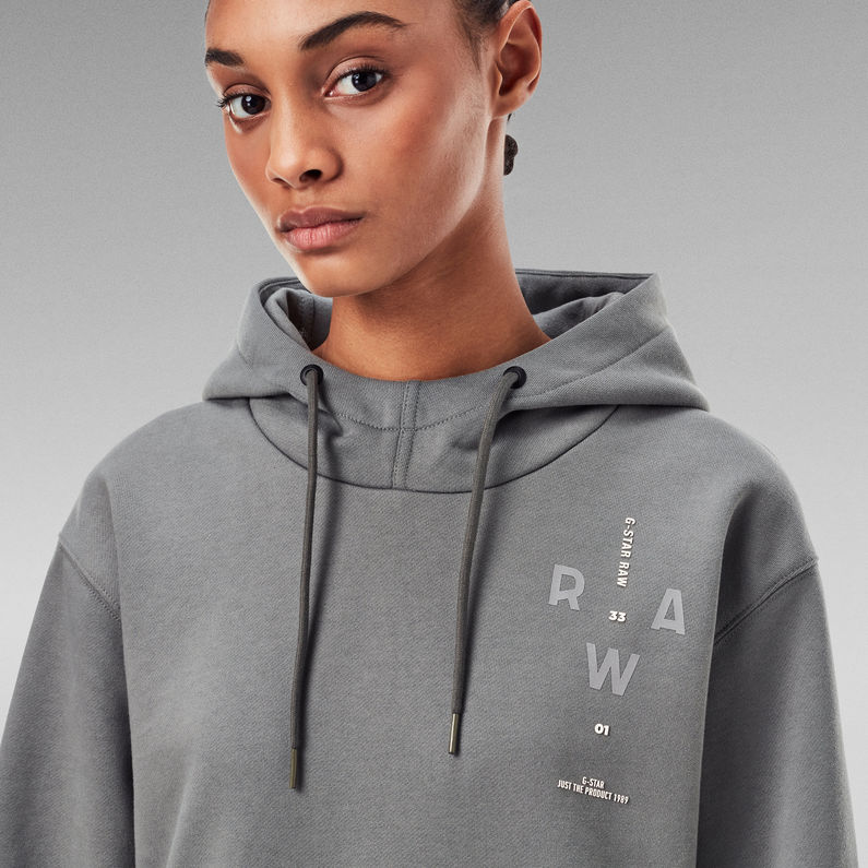 G-Star RAW® Graphic Hooded Sweater Grey
