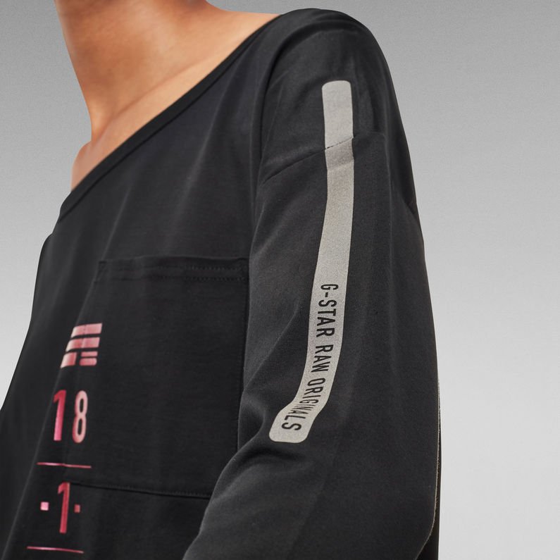 G-STAR® Small Graphic Vim Loose Top Black