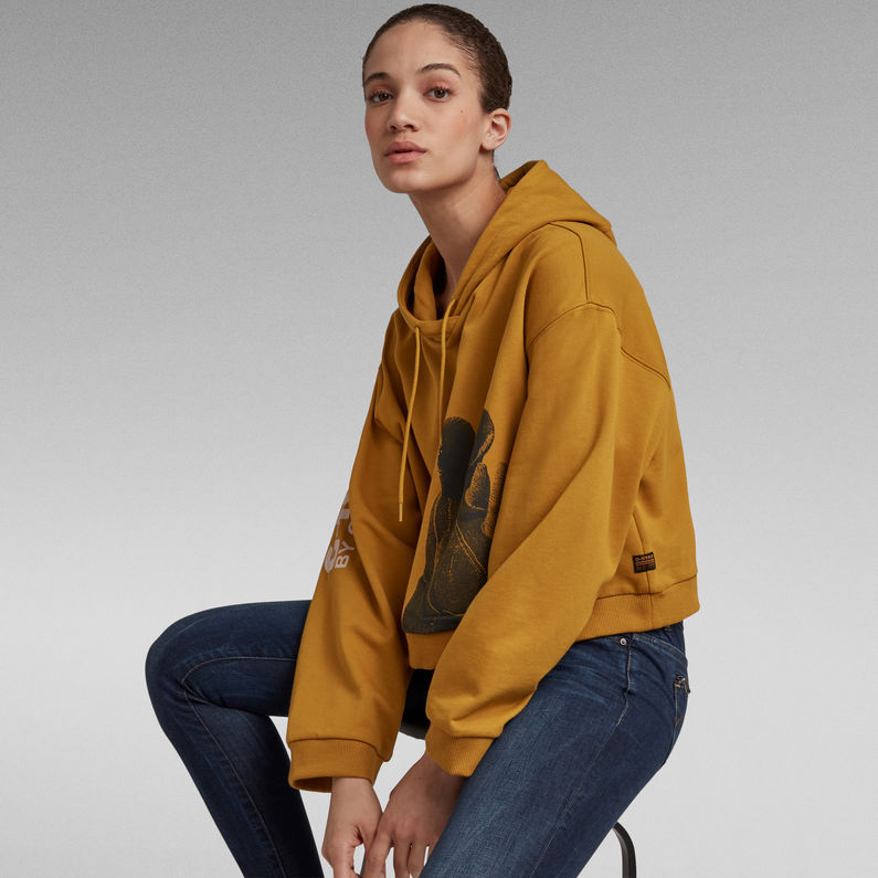 G-STAR® G-no relaxed cropped hdd sw wmn l\s Green