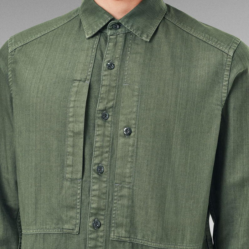 G-Star RAW® Panelled Pocket Slim Shirt グリーン