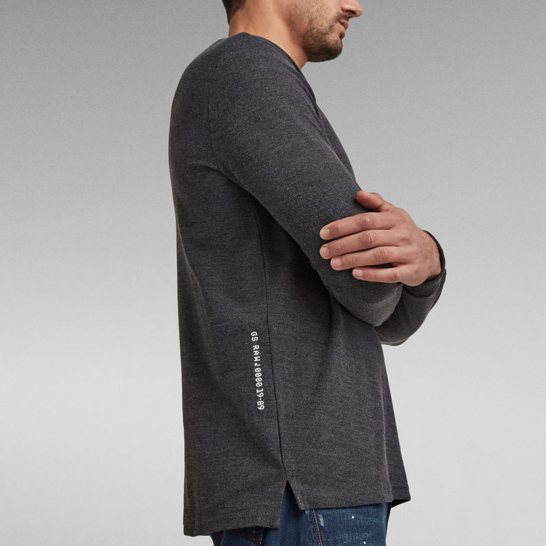 G-STAR® Lightweight Textured Stitch Sweater Black