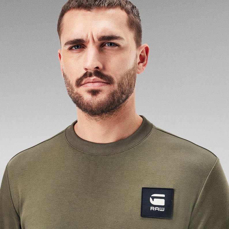 G-STAR® Pull Léger Box Logo Pocket Vert