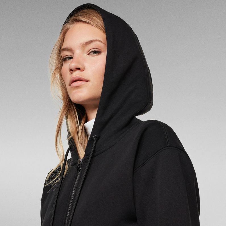 G-STAR® Premium Core Zip Through Hoodie Black