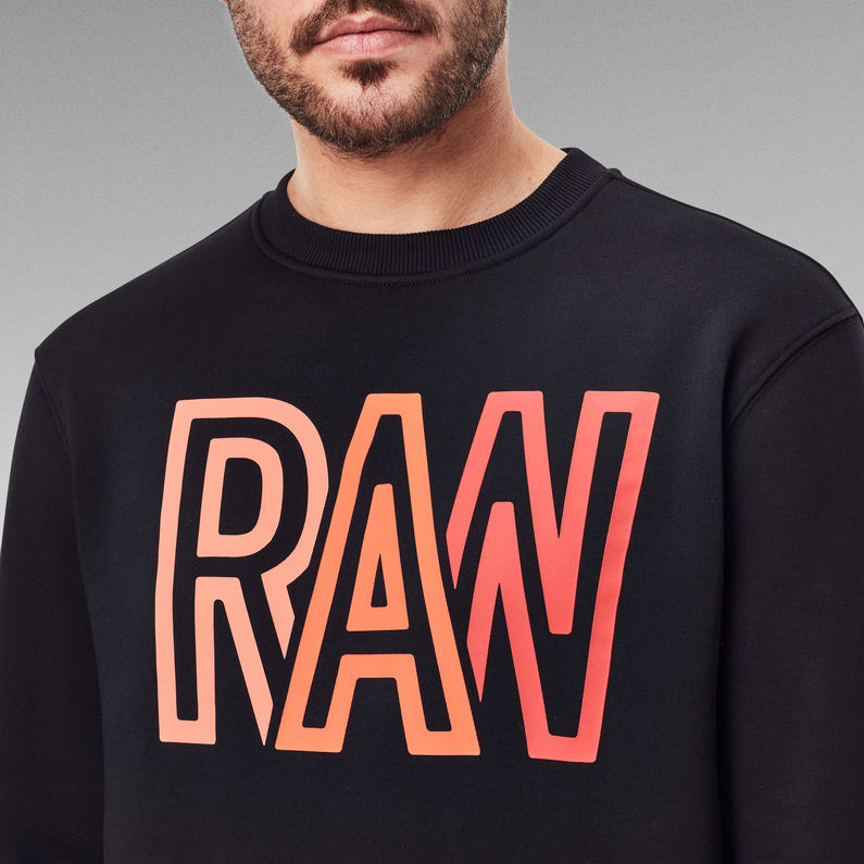 Raw Sweatshirt Dark Black G Star Raw