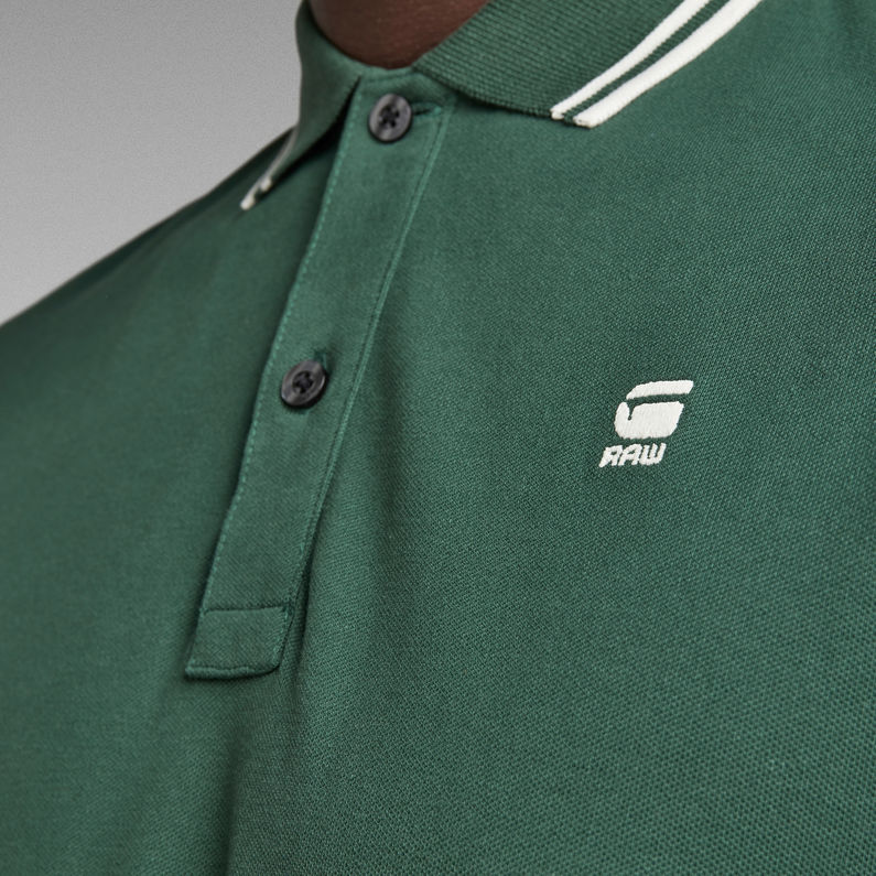 G-STAR® Dunda Slim Stripe Polo Green